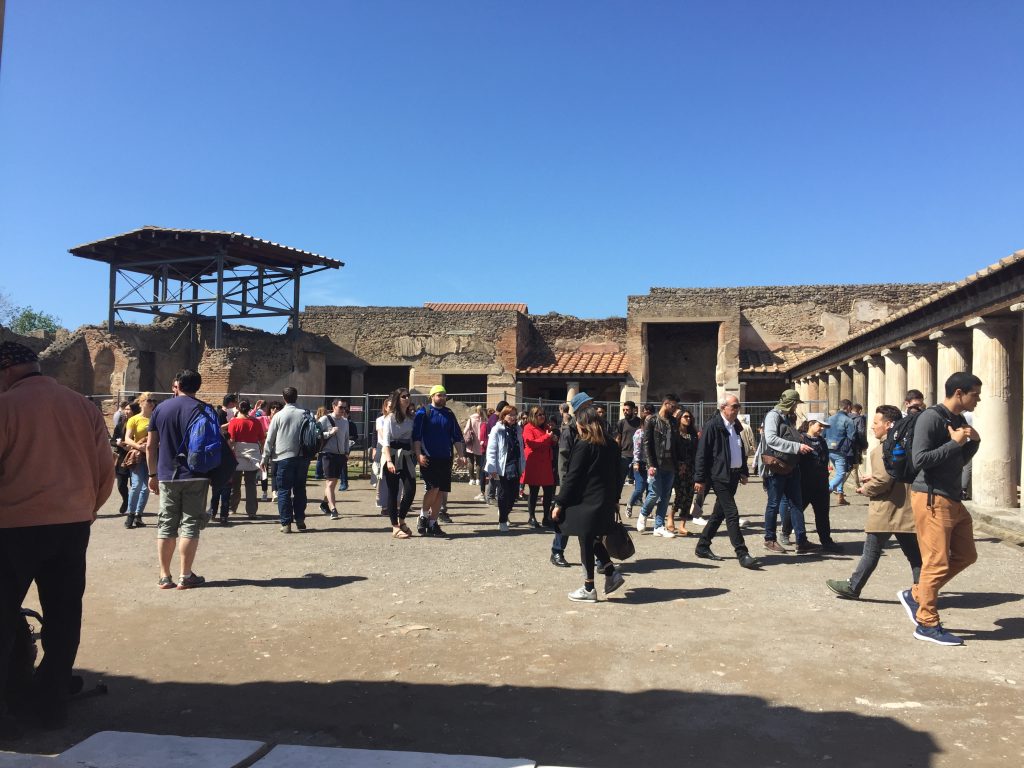 the ruins of Pompeii are a major tourist attraction